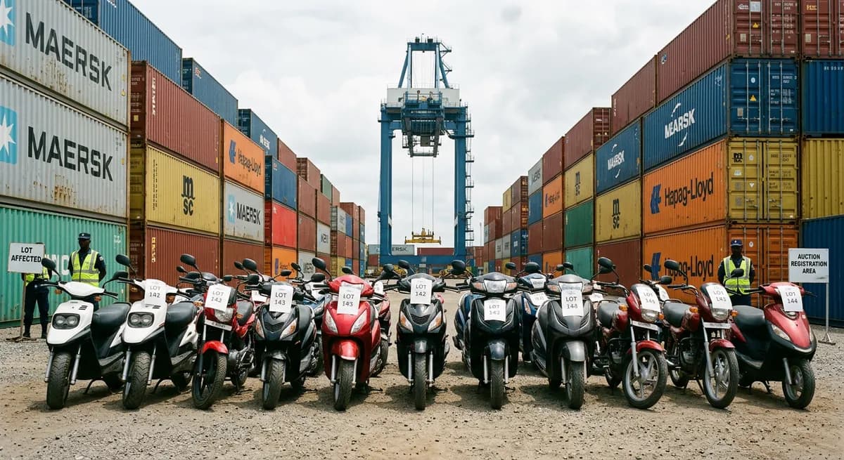 Cession de motocycles saisis par la Douane – Juin 2026